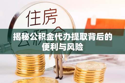 广丰揭秘公积金代办提取背后的便利与风险