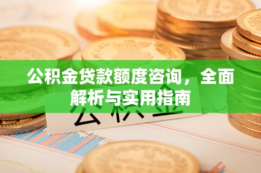 广丰公积金贷款额度咨询，全面解析与实用指南