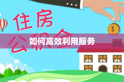 广丰如何高效利用服务