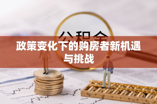 广丰政策变化下的购房者新机遇与挑战