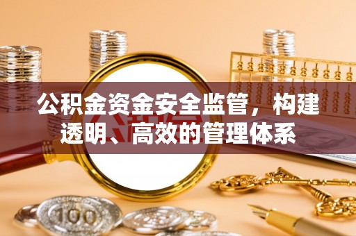 广丰公积金资金安全监管，构建透明、高效的管理体系